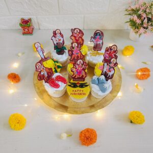 Divine Navratri Cupcakes